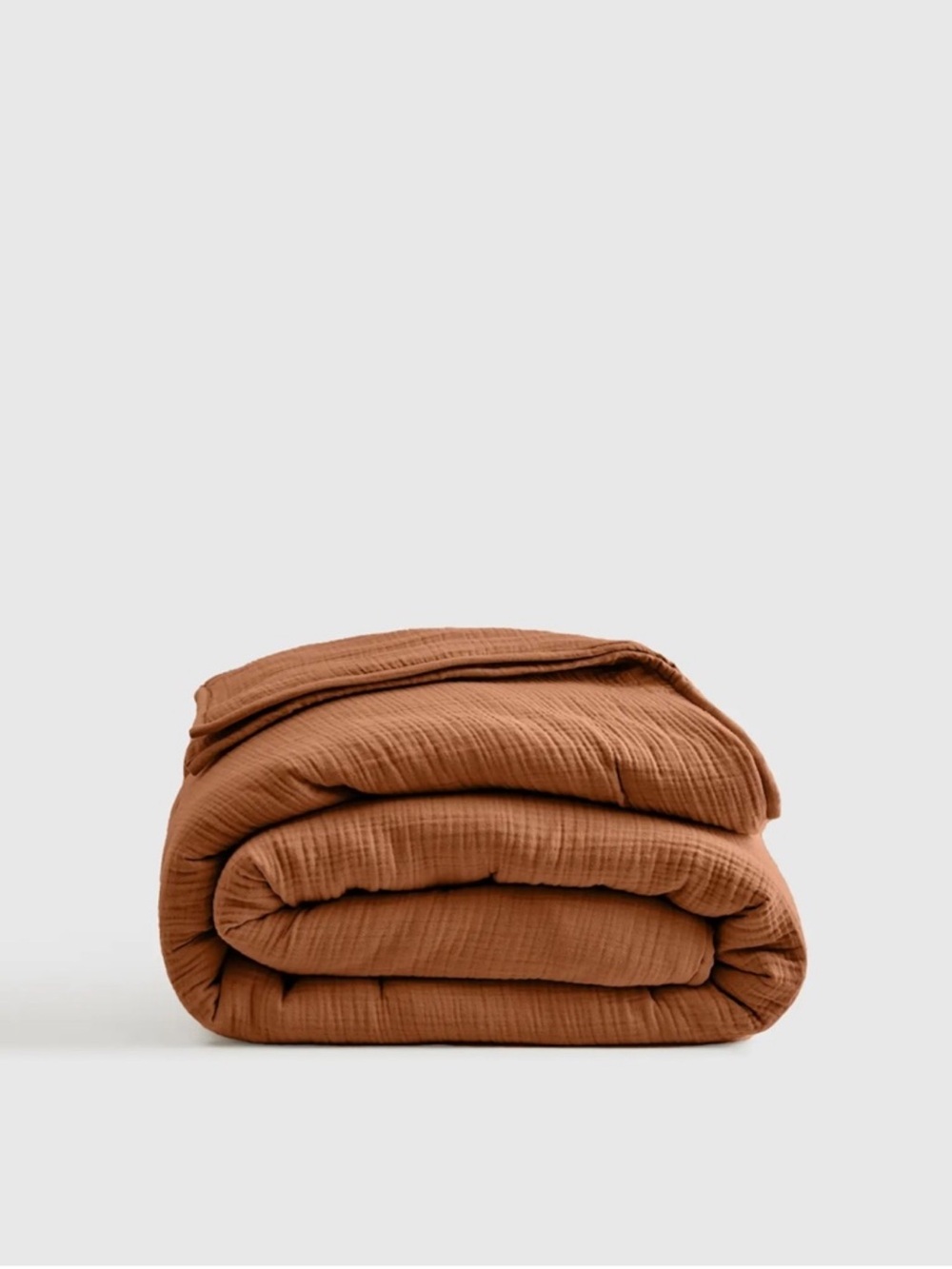 NWT QUINCE Organic Cotton Gauze Dream Quilt Full/Queen Terracotta 8130